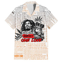 King of Reggae Legend Bob Family Matching Off Shoulder Maxi Dress and Hawaiian Shirt Lion Rastafari Cannabis Typography Style