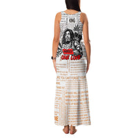 King of Reggae Legend Bob Family Matching Tank Maxi Dress and Hawaiian Shirt Lion Rastafari Cannabis Typography Style