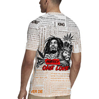 King of Reggae Legend Bob Rugby Jersey Lion Rastafari Cannabis Typography Style