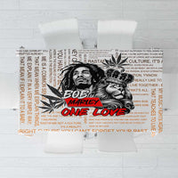 King of Reggae Legend Bob Tablecloth Lion Rastafari Cannabis Typography Style