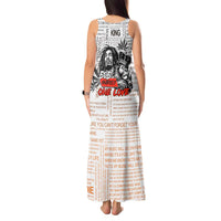 King of Reggae Legend Bob Tank Maxi Dress Lion Rastafari Cannabis Typography Style