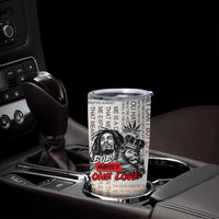 King of Reggae Legend Bob Tumbler Cup Lion Rastafari Cannabis Typography Style
