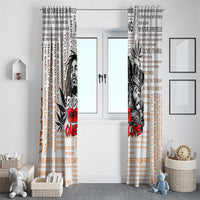 King of Reggae Legend Bob Window Curtain Lion Rastafari Cannabis Typography Style