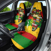 Black History Month Car Seat Cover Strength Love and Justice Typography