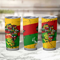 Black History Month Tumbler Cup Strength Love and Justice Typography