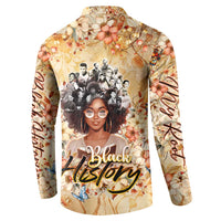 Black History My Roots Button Sweatshirt Civil Rights Leaders African Women