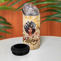 Black History My Roots 4 in 1 Can Cooler Tumbler Civil Rights Leaders African Women