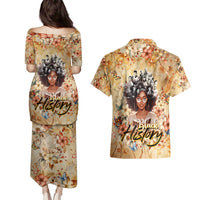 Black History My Roots Couples Matching Puletasi and Hawaiian Shirt Civil Rights Leaders African Women