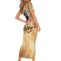 Black History My Roots Family Matching Short Sleeve Bodycon Dress and Hawaiian Shirt Civil Rights Leaders African Women