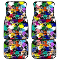 Black History Month Car Mats African American Paint Splashes