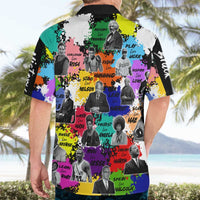 Black History Month Hawaiian Shirt African American Paint Splashes