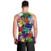 Black History Month Men Tank Top African American Paint Splashes