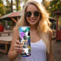 Black History Month Skinny Tumbler African American Paint Splashes