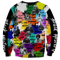 Black History Month Sweatshirt African American Paint Splashes