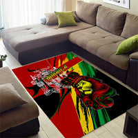 Jamaica Lion Area Rug Coat Of Arms Rastafarianism