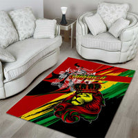Jamaica Lion Area Rug Coat Of Arms Rastafarianism