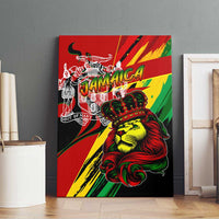 Jamaica Lion Canvas Wall Art Coat Of Arms Rastafarianism