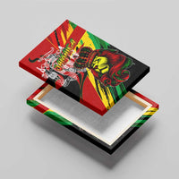 Jamaica Lion Canvas Wall Art Coat Of Arms Rastafarianism