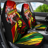 Jamaica Lion Car Seat Cover Coat Of Arms Rastafarianism