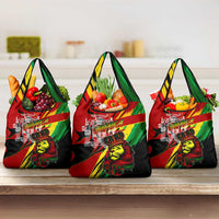 Jamaica Lion Grocery Bag Coat Of Arms Rastafarianism