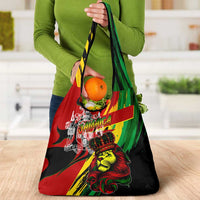 Jamaica Lion Grocery Bag Coat Of Arms Rastafarianism