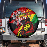Jamaica Lion Spare Tire Cover Coat Of Arms Rastafarianism