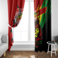 Jamaica Lion Window Curtain Coat Of Arms Rastafarianism