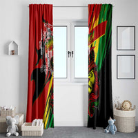 Jamaica Lion Window Curtain Coat Of Arms Rastafarianism