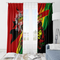 Jamaica Lion Window Curtain Coat Of Arms Rastafarianism