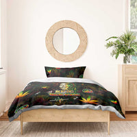 King Of Reggae Bedding Set Legend Bob Peace and Love
