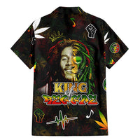 King Of Reggae Family Matching Mermaid Dress and Hawaiian Shirt Legend Bob Peace and Love