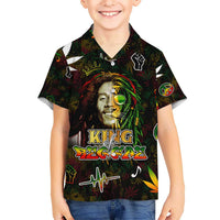King Of Reggae Kid Hawaiian Shirt Legend Bob Peace and Love