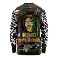 King Of Reggae Long Sleeve Shirt Legend Bob Peace and Love