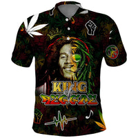 King Of Reggae Polo Shirt Legend Bob Peace and Love