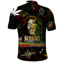 King Of Reggae Polo Shirt Legend Bob Peace and Love