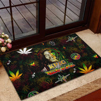 King Of Reggae Rubber Doormat Legend Bob Peace and Love