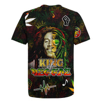 King Of Reggae Rugby Jersey Legend Bob Peace and Love