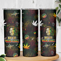 King Of Reggae Skinny Tumbler Legend Bob Peace and Love