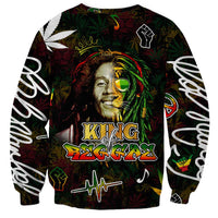 King Of Reggae Sweatshirt Legend Bob Peace and Love