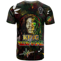 King Of Reggae T Shirt Legend Bob Peace and Love