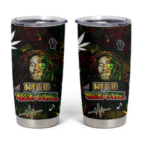 King Of Reggae Tumbler Cup Legend Bob Peace and Love