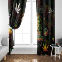 King Of Reggae Window Curtain Legend Bob Peace and Love