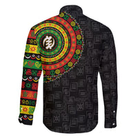 Adinkra Symbols Family Matching Puletasi Dress and Hawaiian Shirt African Culture - Wonder Print Shop