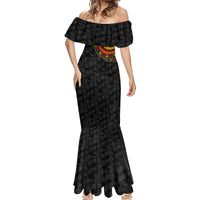 Adinkra Symbols Mermaid Dress African Culture - Wonder Print Shop