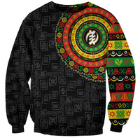 Adinkra Symbols Sweatshirt African Culture - Wonder Print Shop