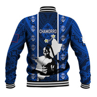 Guam Chamorro Warrior Baseball Jacket Traditional Tribal Patterns - Wonder Print Shop