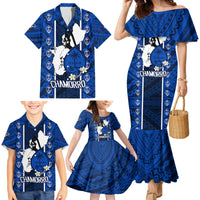 Guam Chamorro Warrior Family Matching Mermaid Dress and Hawaiian Shirt Traditional Tribal Patterns - Wonder Print Shop