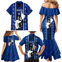 Guam Chamorro Warrior Family Matching Mermaid Dress and Hawaiian Shirt Traditional Tribal Patterns - Wonder Print Shop