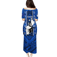 Guam Chamorro Warrior Family Matching Puletasi Dress and Hawaiian Shirt Traditional Tribal Patterns - Wonder Print Shop