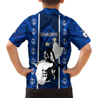 Guam Chamorro Warrior Kid Hawaiian Shirt Traditional Tribal Patterns - Wonder Print Shop